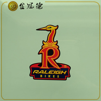 定制鳳凰牌自行車商標(biāo)彩色印刷動物形狀金屬logo標(biāo)牌標(biāo)貼定做